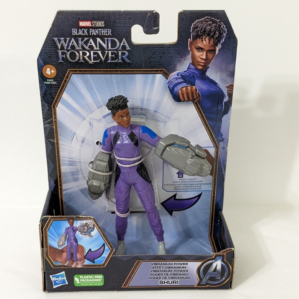 Marvel Studios Black Panther Wakanda Forever Vibranium Power Shuri Action Figure